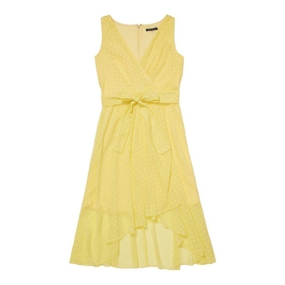 TOMMY HILFIGER ESSENTIAL DOT PRINT CHIFFON DRESS - Picture 1 of 14